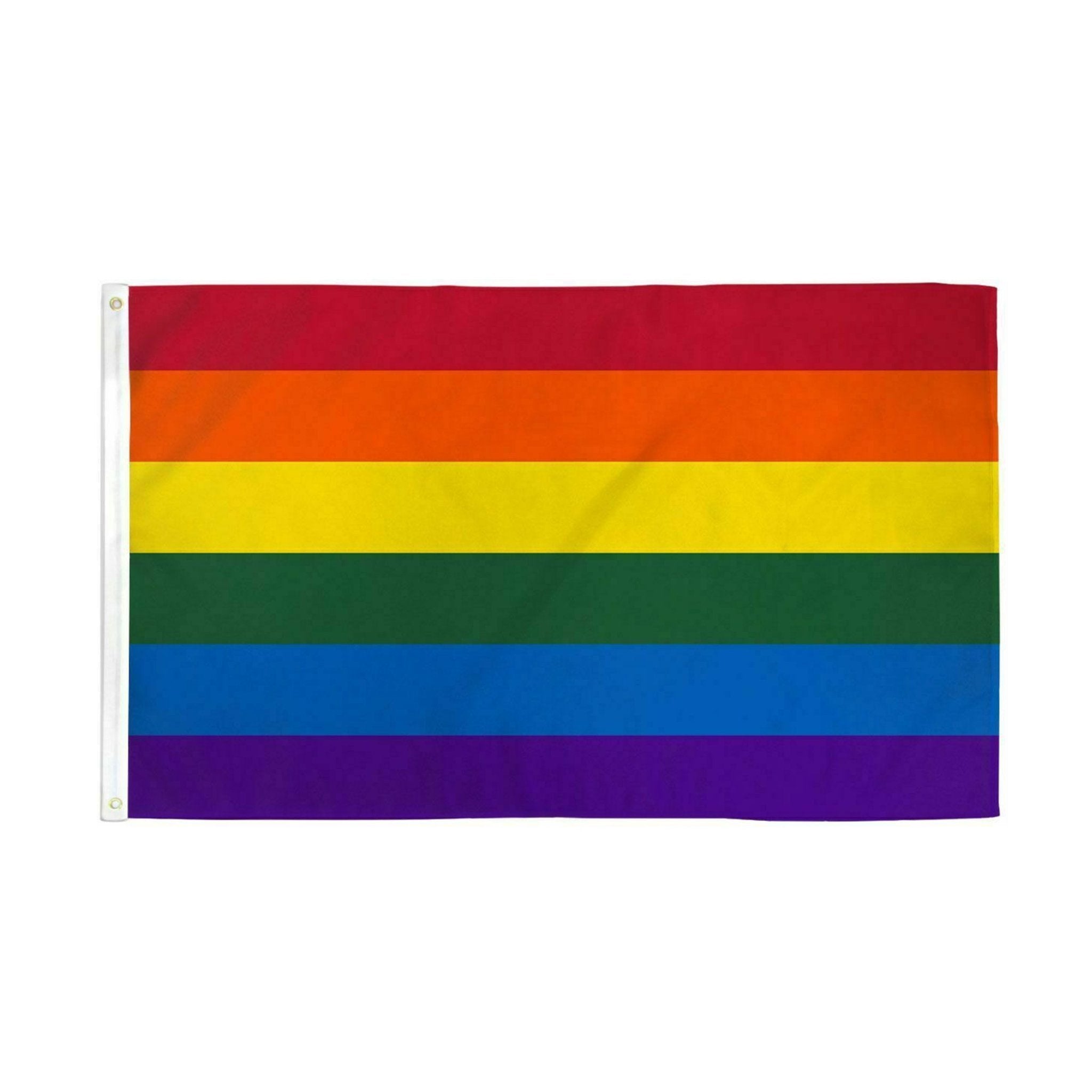 Rainbow 3 Feet by 5 Feet Nylon Flag
