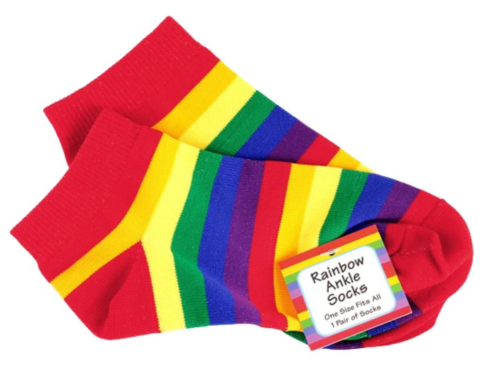 10 Pairs Rainbow Ankle Socks