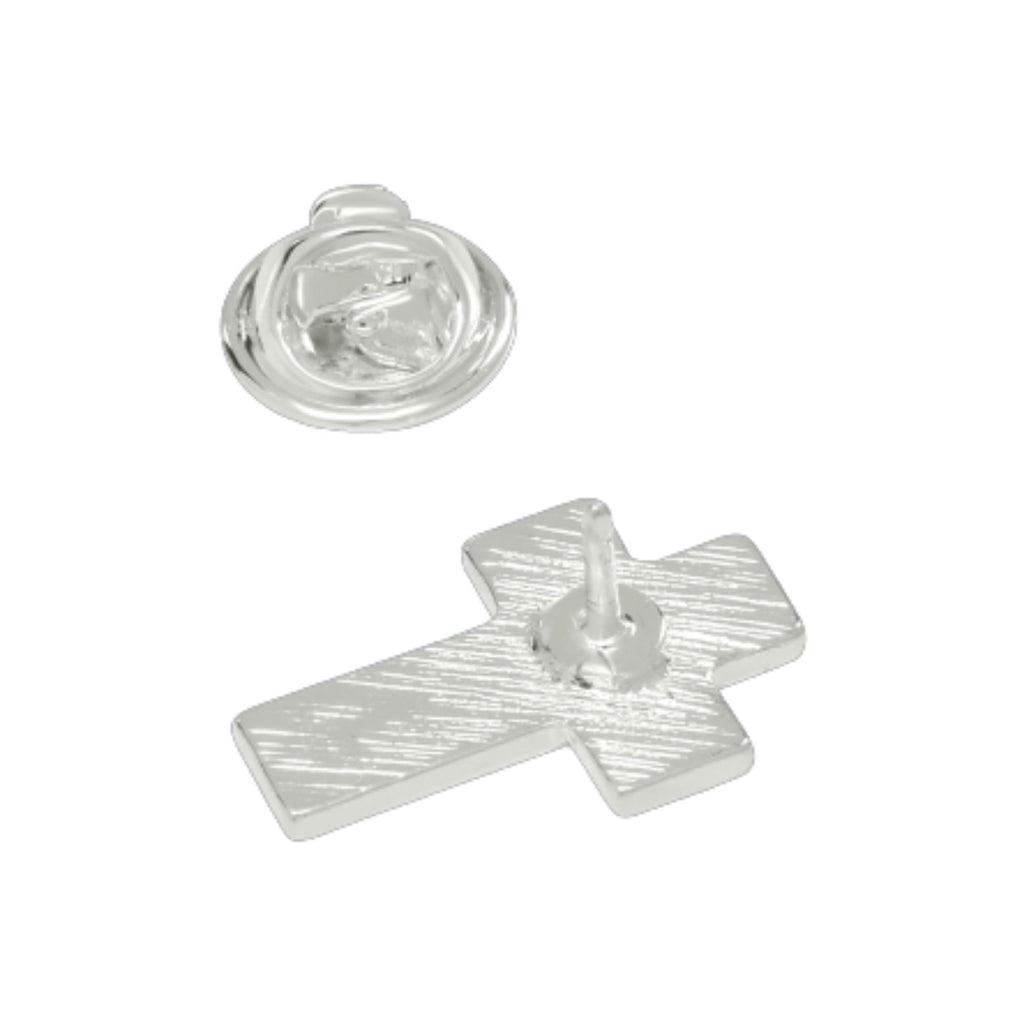 10 Pack Rainbow Cross Shaped Pins