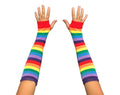 25 Pairs Rainbow Fingerless Gloves