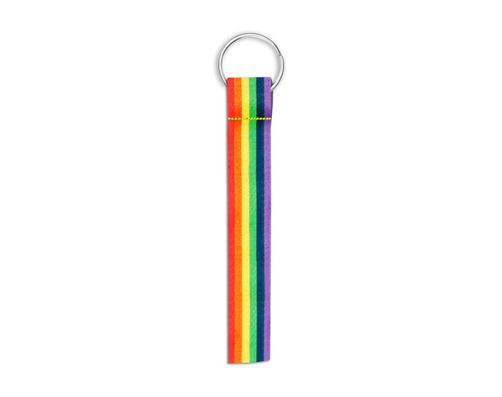 Rainbow Flag Lanyard Style Keychains