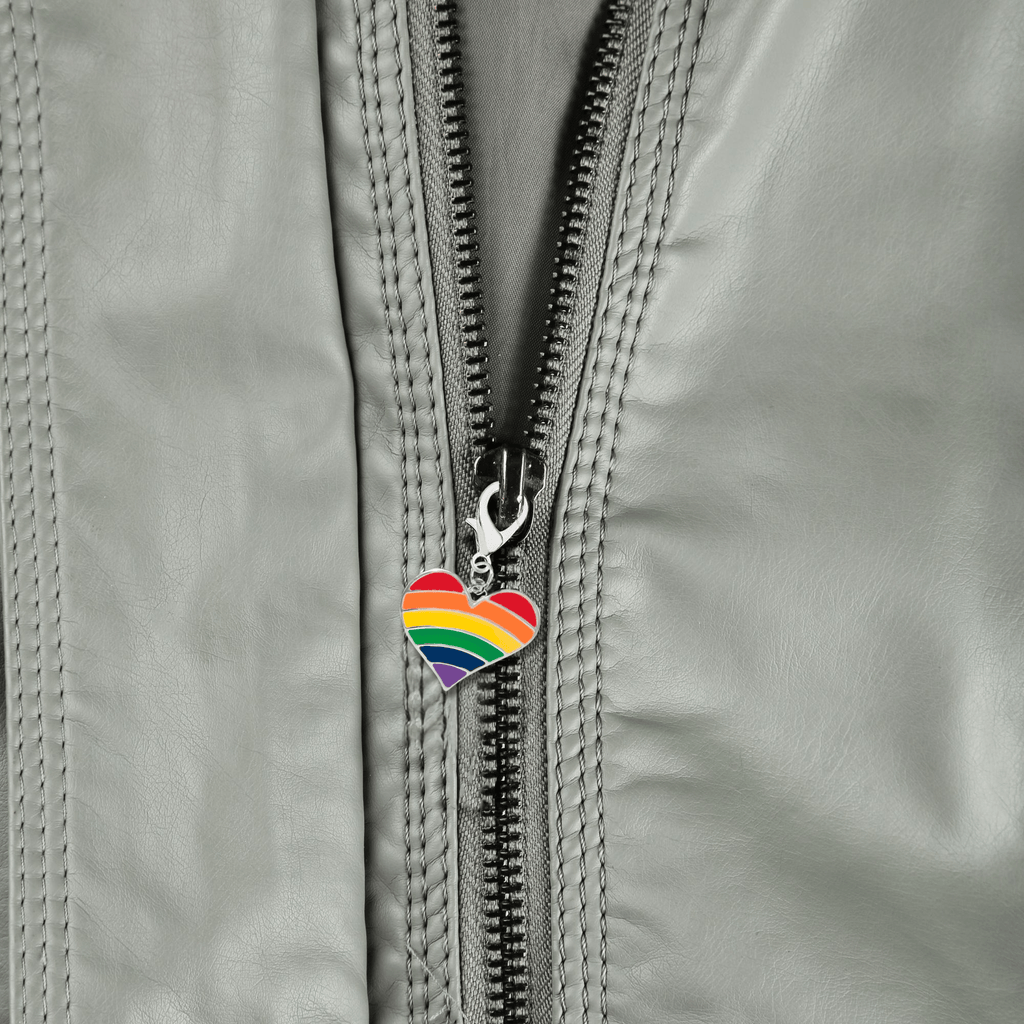 Rainbow Heart Flag Hanging Charms