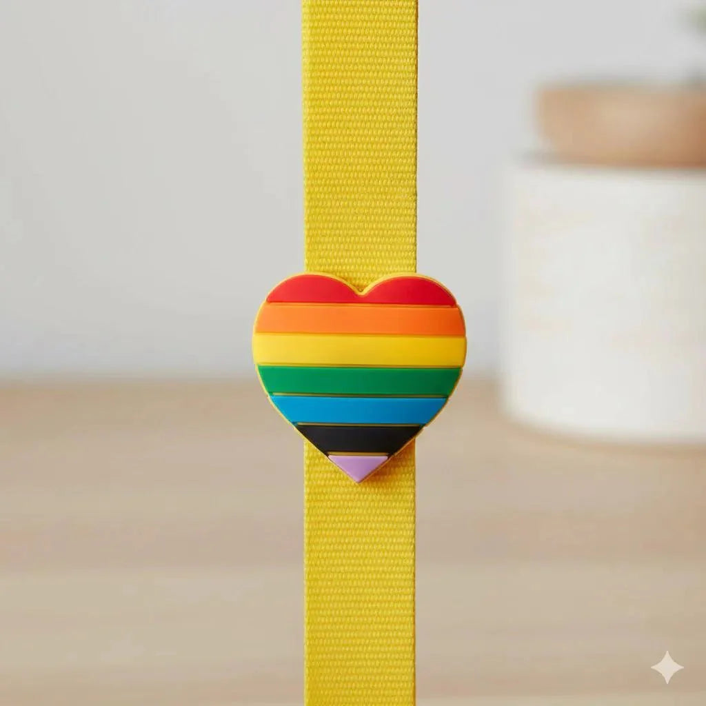Rainbow Heart Silicone Pins