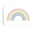 Rainbow Paw Print Note Cards (12 Cards/Pack)
