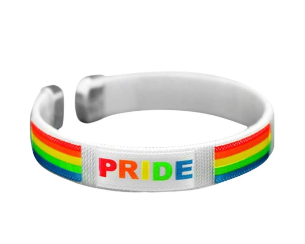 10 Pack Rainbow PRIDE Bangle Bracelets