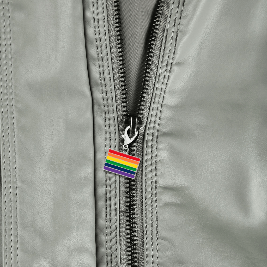 Rainbow Rectangle Flag Hanging Charms