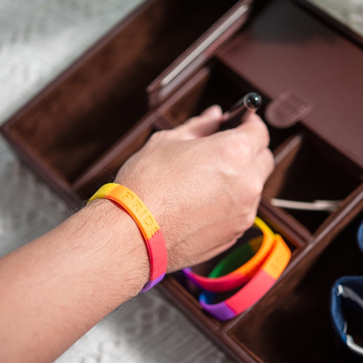 Rainbow Silicone Bracelets