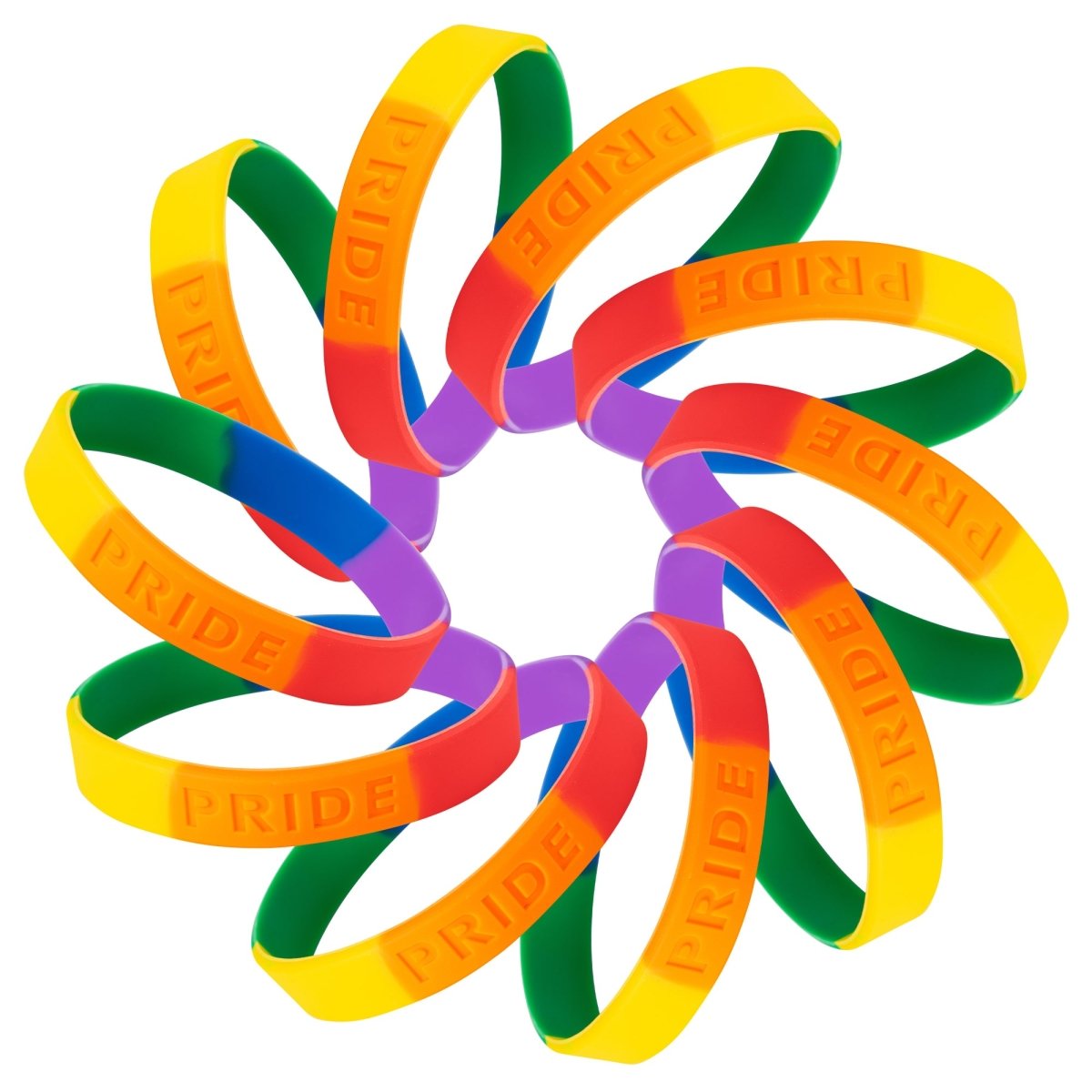 Rainbow Silicone Bracelets