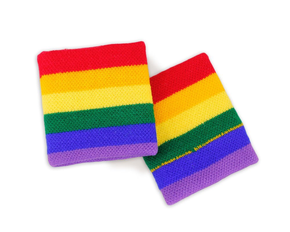 25 Pairs Rainbow Sweat Bands