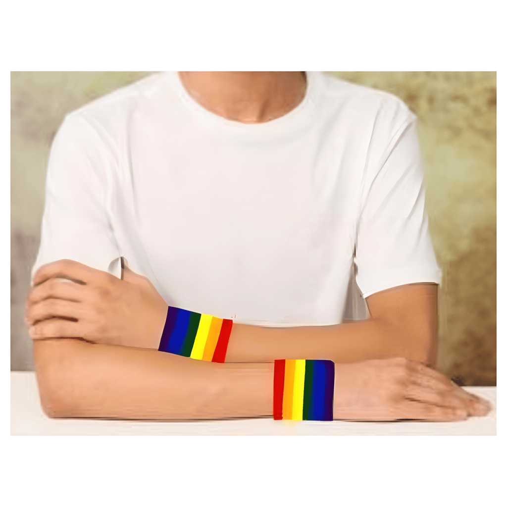 25 Pairs Rainbow Sweat Bands