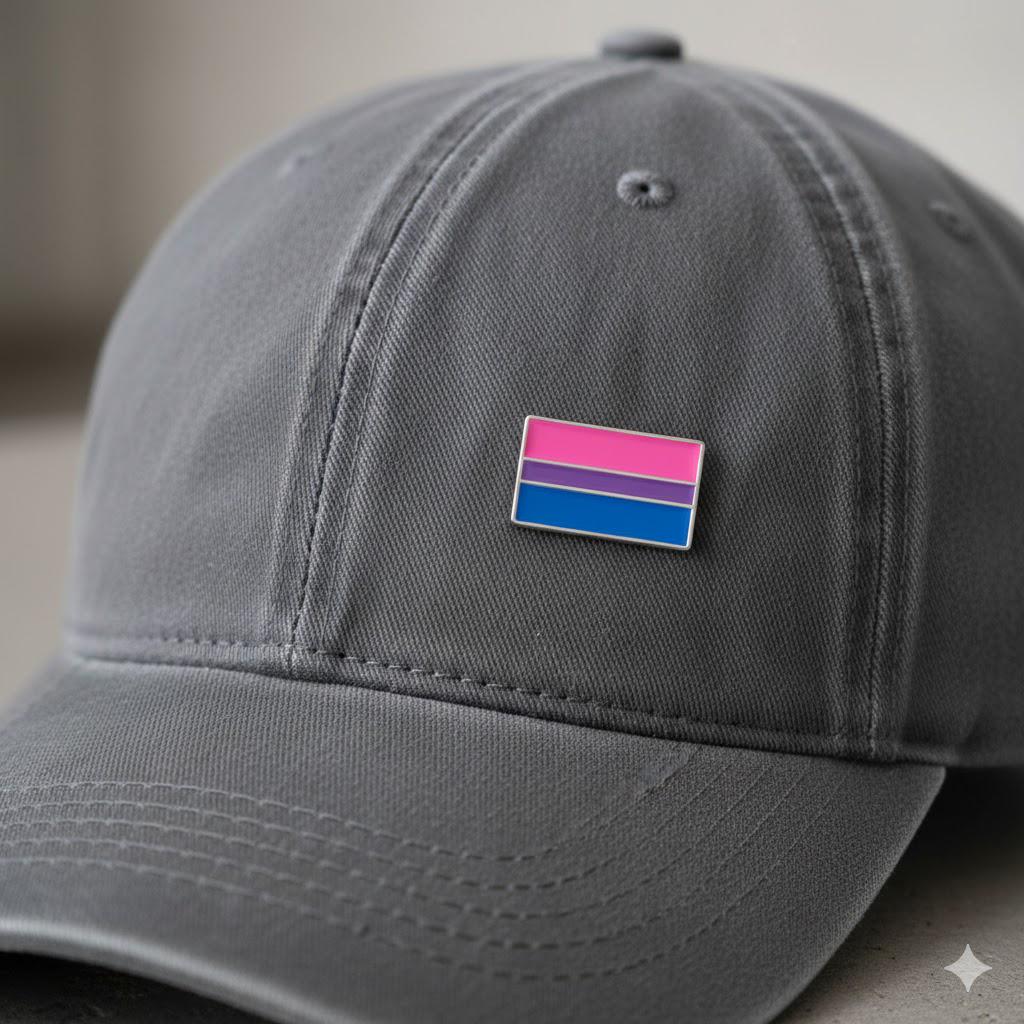 Rectangle Bisexual Flag Pins