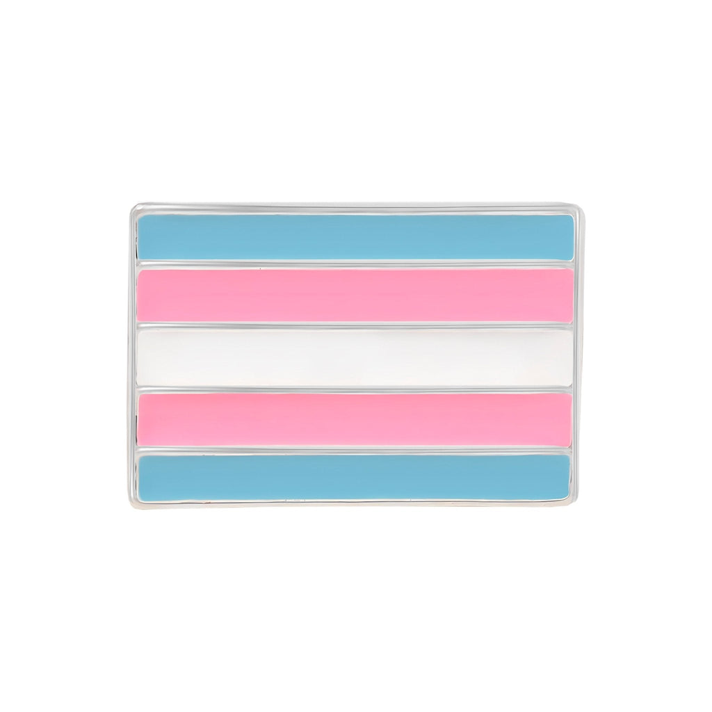 Rectangle Transgender Flag Pins