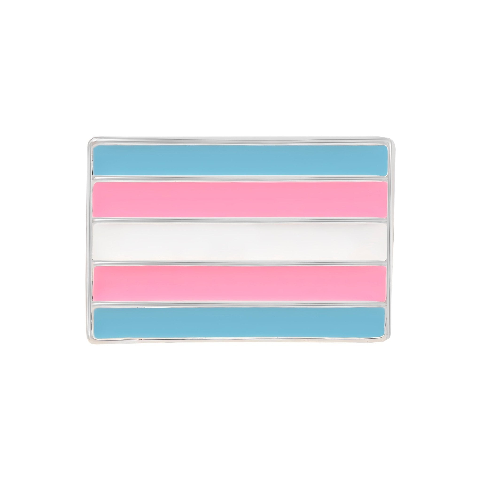 Rectangle Transgender Flag Pins