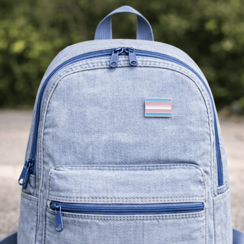 Rectangle Transgender Flag Pins