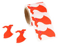 Red Dress Shaped Heart Awareness Stickers (250 Stickers)