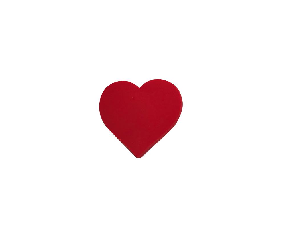Red Heart Shaped Silicone Pins