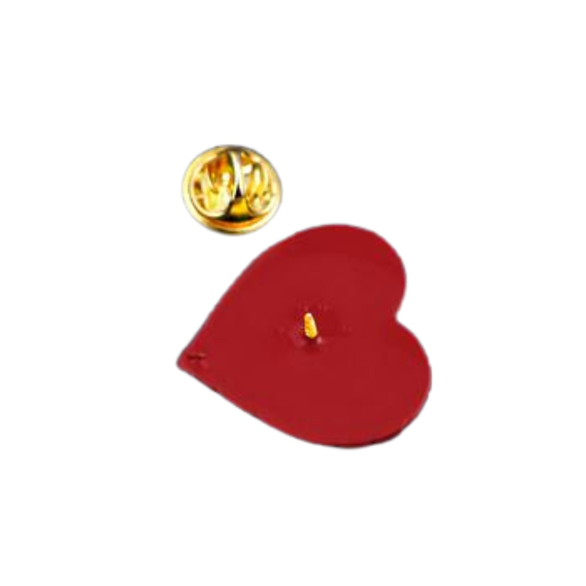 Red Heart Shaped Silicone Pins