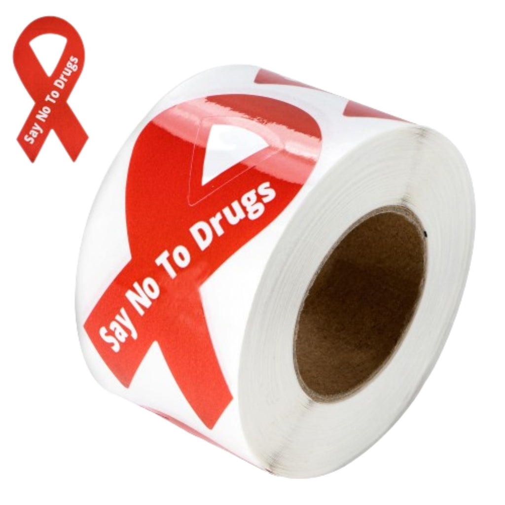 Red Ribbon Say No to Drugs Stickers Red Ribbon Week Stickers (Stickers)