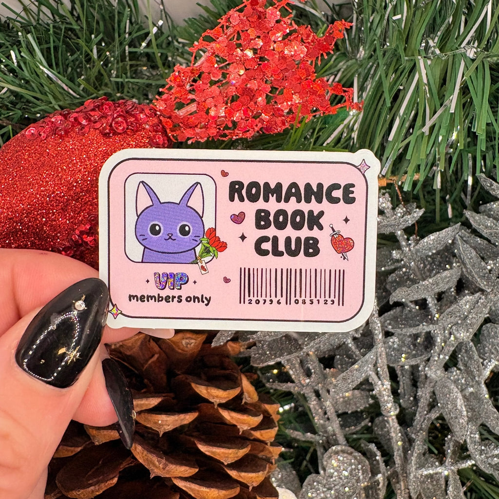 Romance Book Club Crushed Glitter Sticker