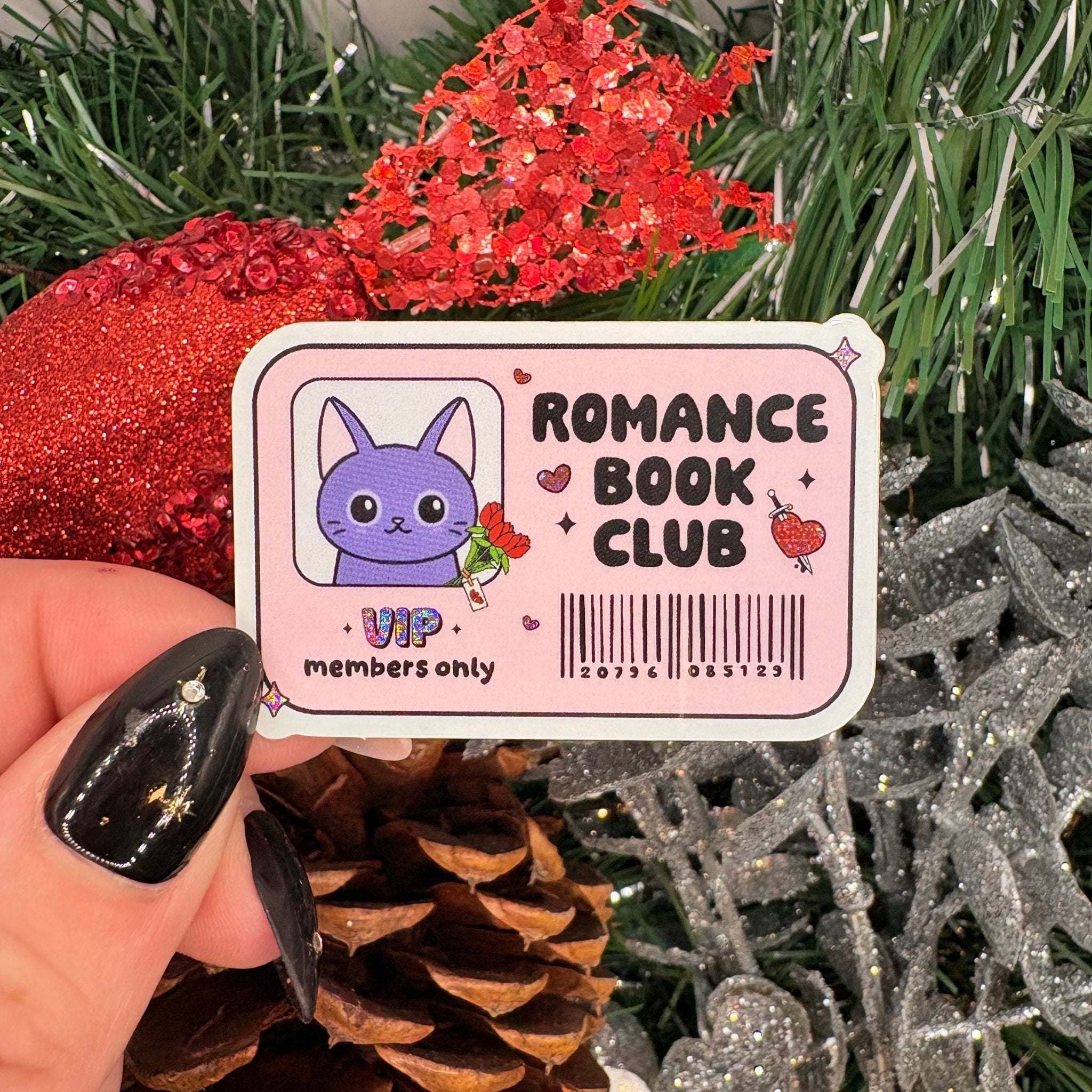 Romance Book Club Crushed Glitter Sticker