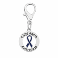 Round Child Abuse Awareness Hanging Charms