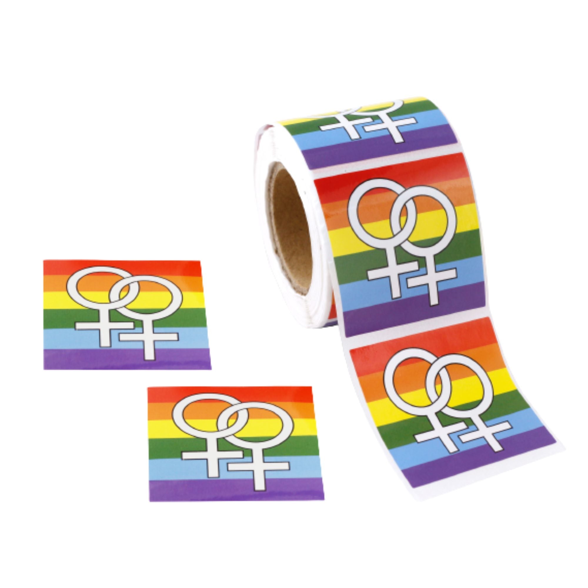 Same Sex Female Symbol Stickers (250 per Roll)