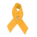 Satin Gold Ribbon Awareness Pins