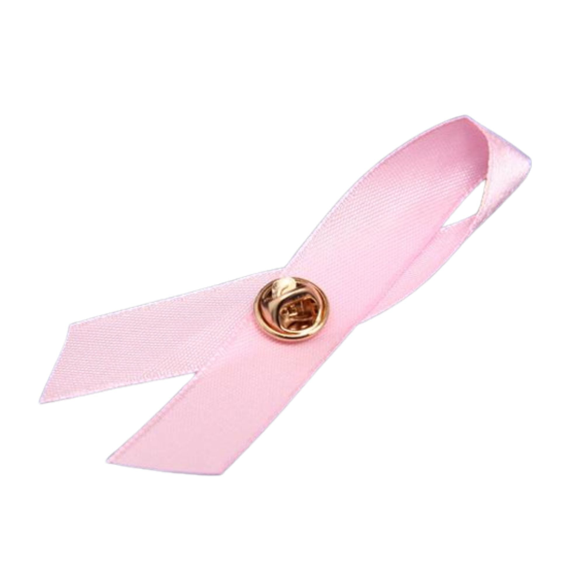 Satin Pink Ribbon Pins