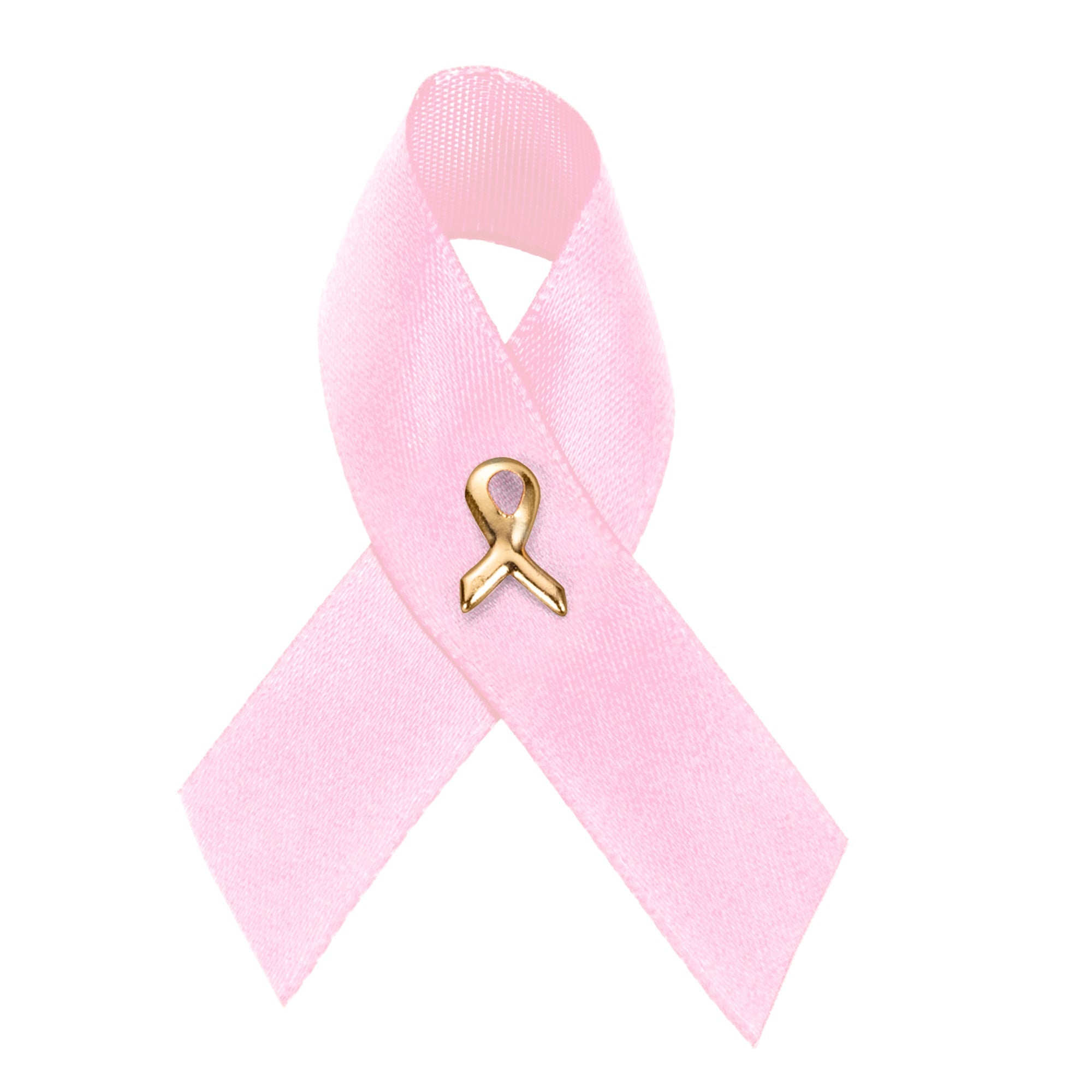 Satin Pink Ribbon Pins