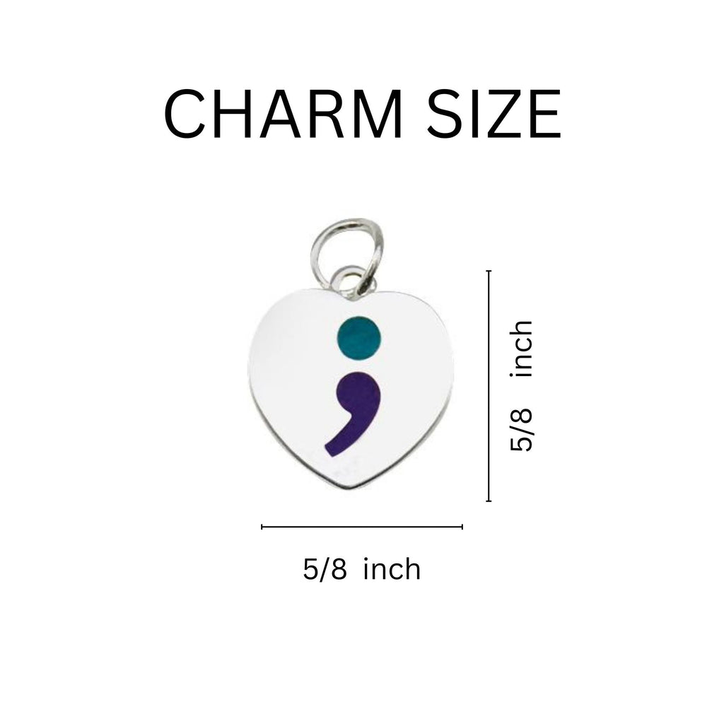 Semi Colon Suicide Awareness Partial Beaded Bracelets