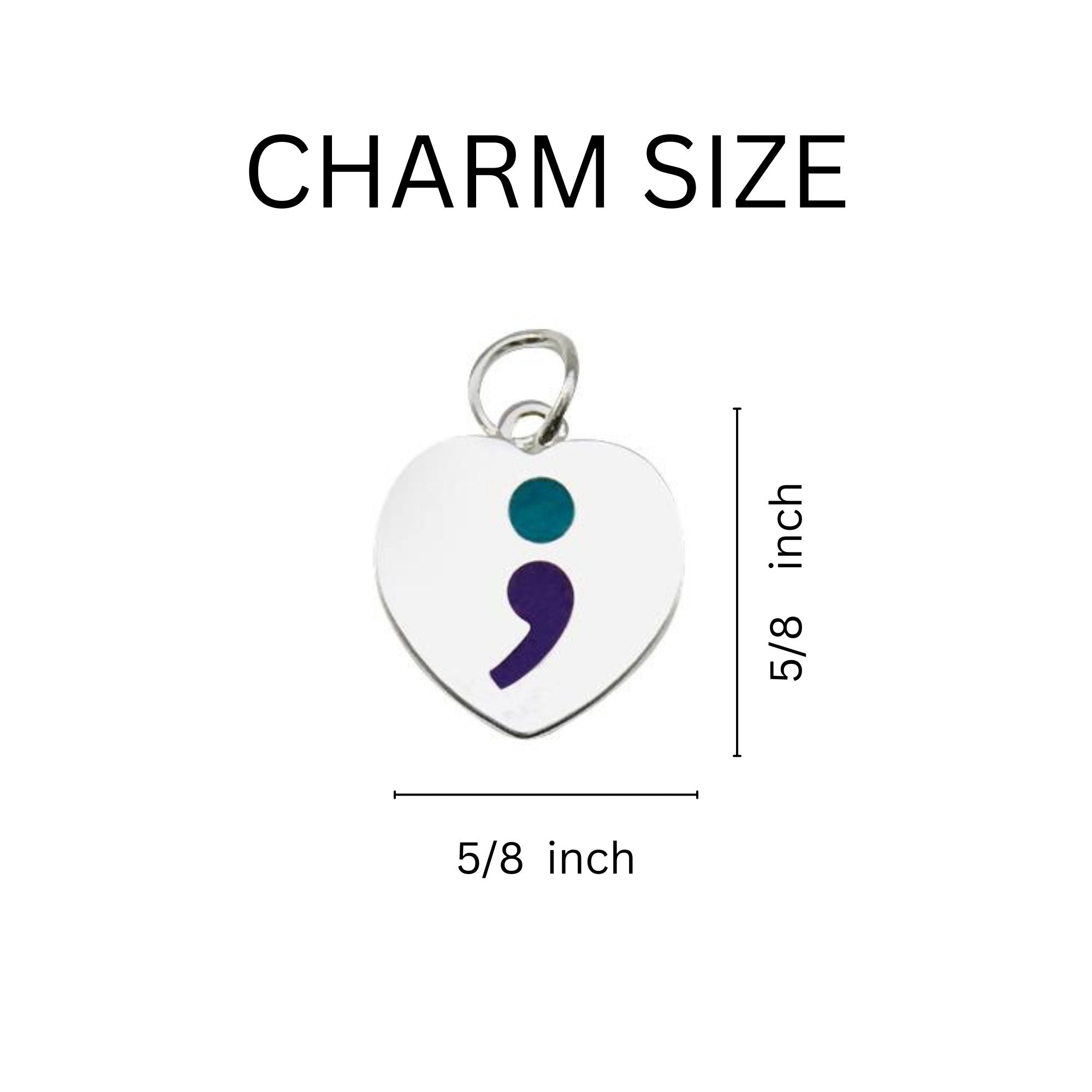 Semi Colon Suicide Awareness Partial Beaded Bracelets