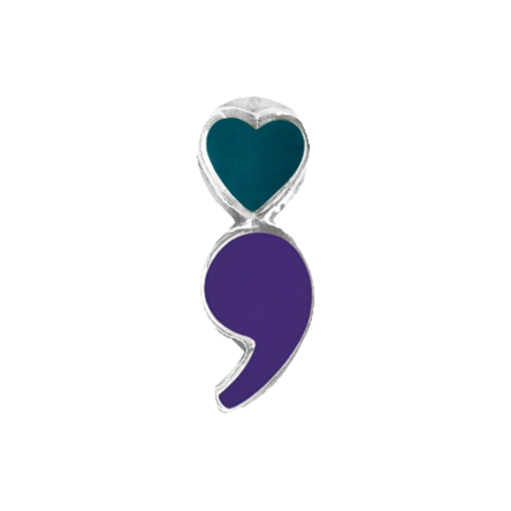 10 Pack of Semicolon Suicide Prevention & Awareness Lapel Pins