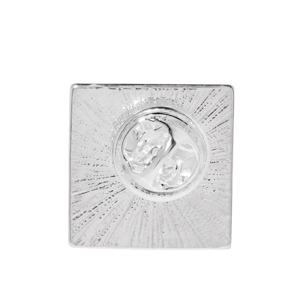 10 Pack Silver Square My Pronouns Are He Him Pins