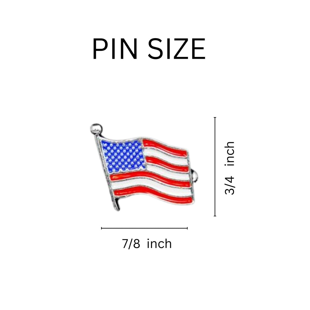 Small American Flag Lapel Pins