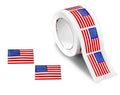 Small American Flag Stickers (250 per Roll)