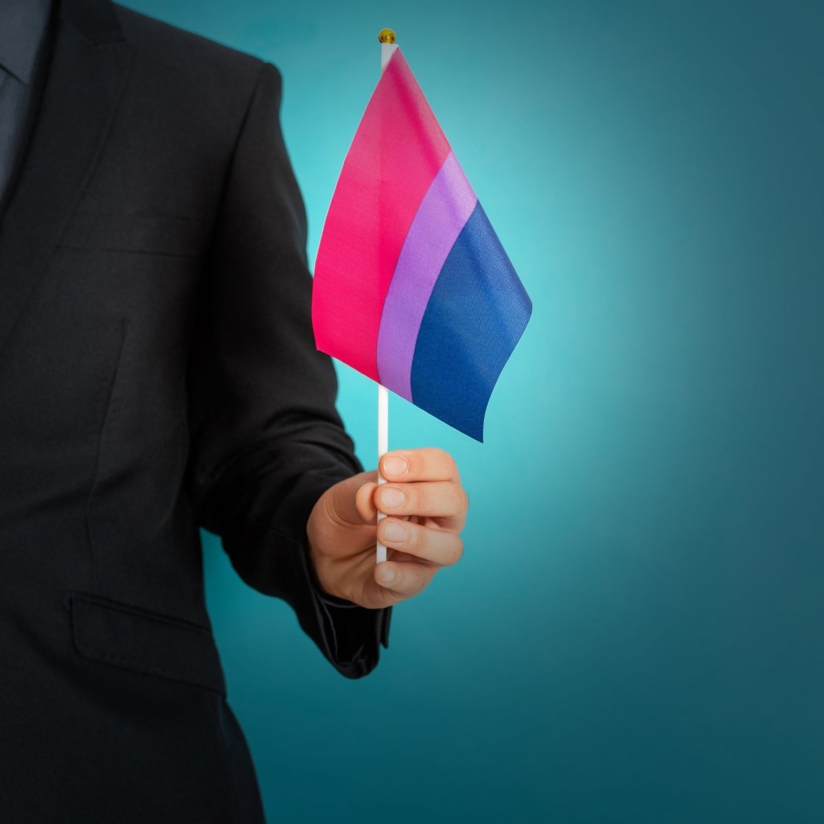 10 Pack Small Bisexual Flags on a Stick