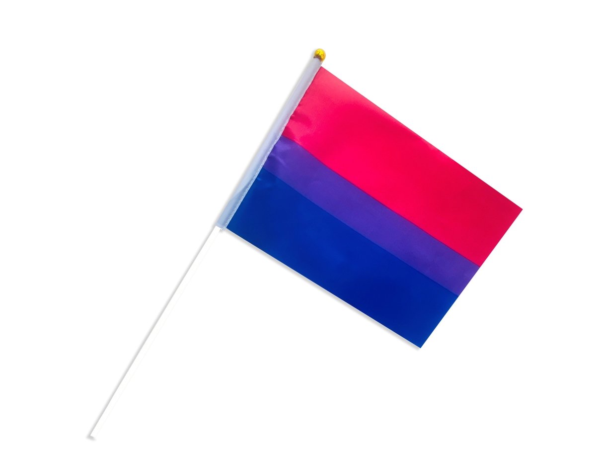10 Pack Small Bisexual Flags on a Stick