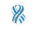 Small Blue & White Ribbon Thank You Cards (12 Cards/Pack)
