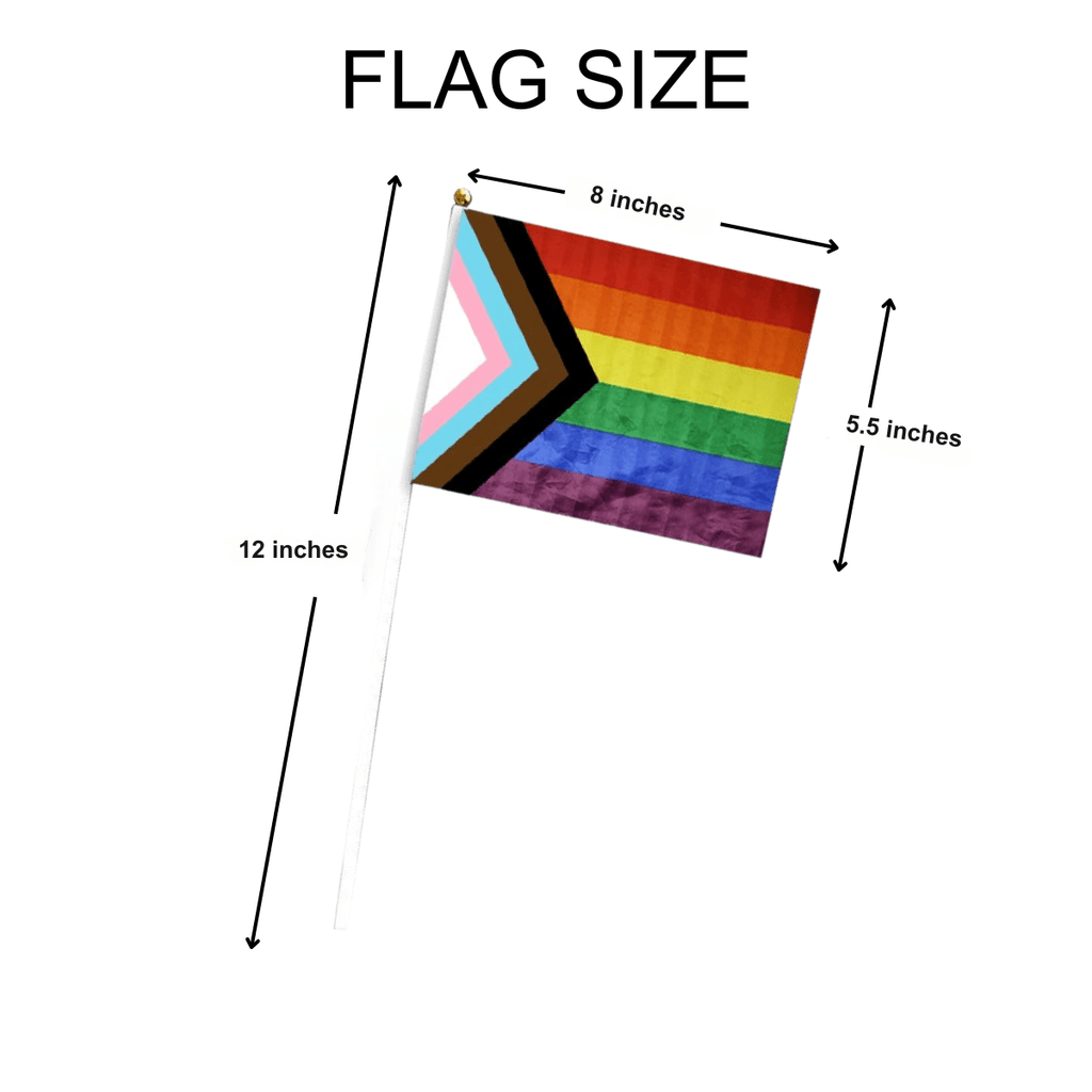 10 Pack Small Daniel Quasar Flags on a Stick