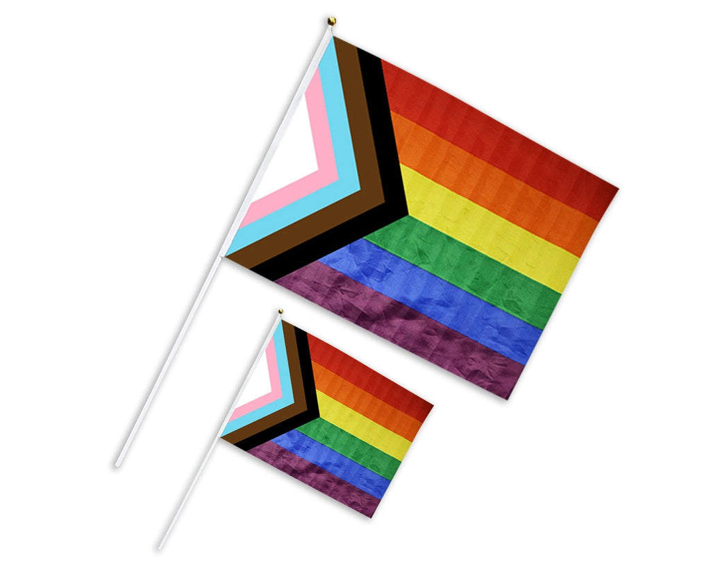 10 Pack Small Daniel Quasar Flags on a Stick