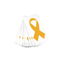 25 Pack Gold Ribbon Childhood Cancer Awareness Decals