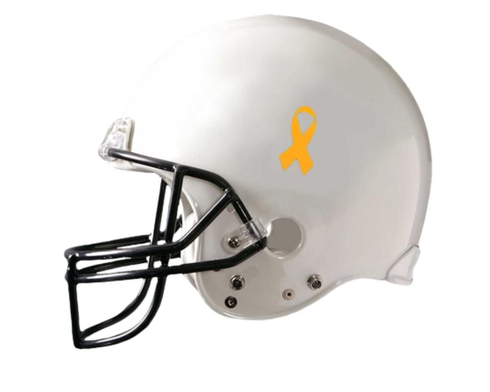 25 Pack Small Gold Ribbon Childhood Cancer Awareness Decals