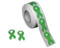 Small Green Ribbon Stickers (250 per Roll)