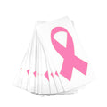 25 Pack Small Pink Ribbon Shaped Helmet Decals