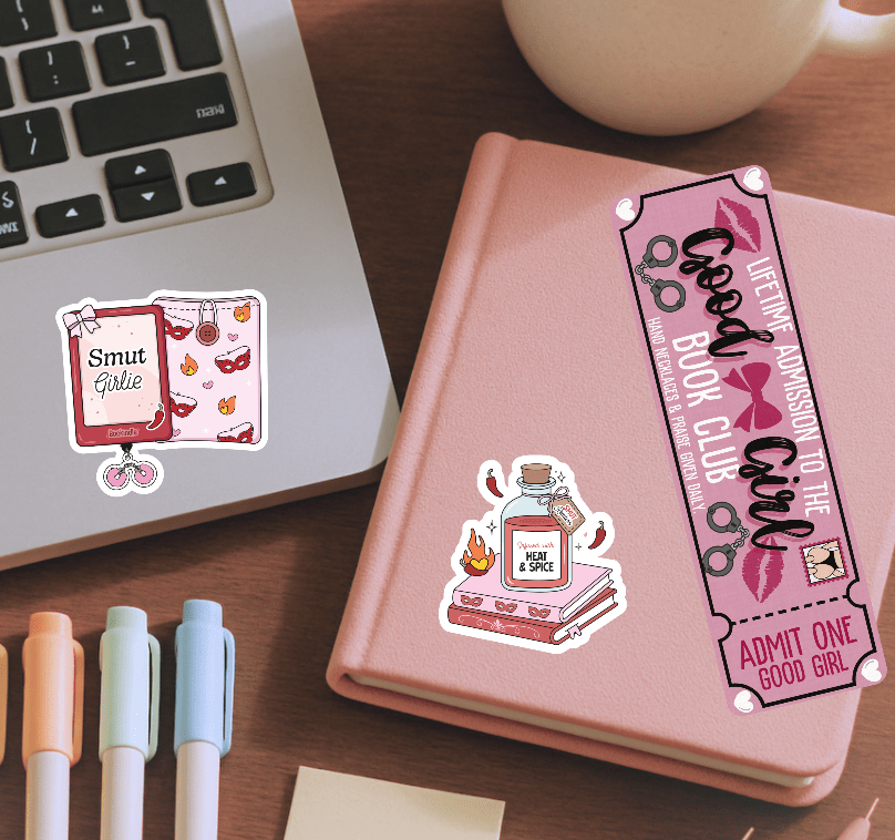 Smut Girlie Stickers and Bookmark Bundle