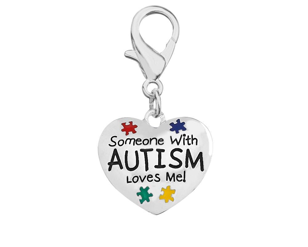 Someone Loves Me Autism Awareness Hanging Charms