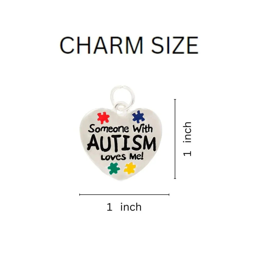 Someone Loves Me Autism Split Style Key Chains