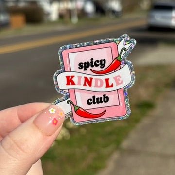 Spicy Kindle Glitter Sticker