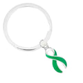 Split Style Green Ribbon Key Chains