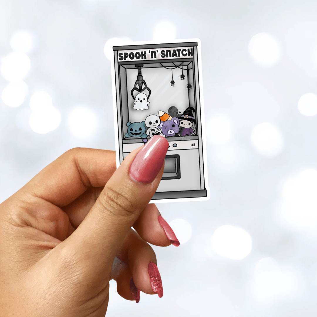 Spook ‘n’ Snatch Claw Machine Sticker